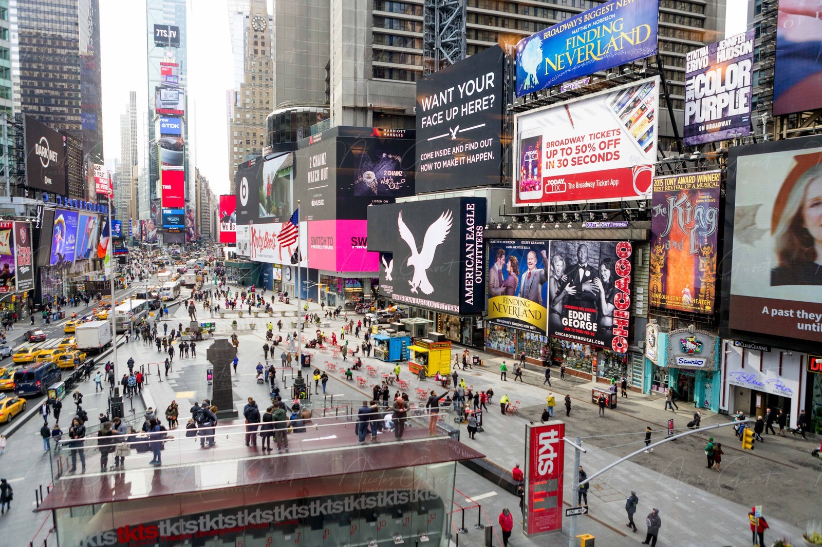 ILLUSTRATION - New York - Manhattan - Times Square - 5 fevrier 2016