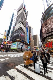 ILLUSTRATION - New York - Manhattan - Times Square - 5 fevrier 2016