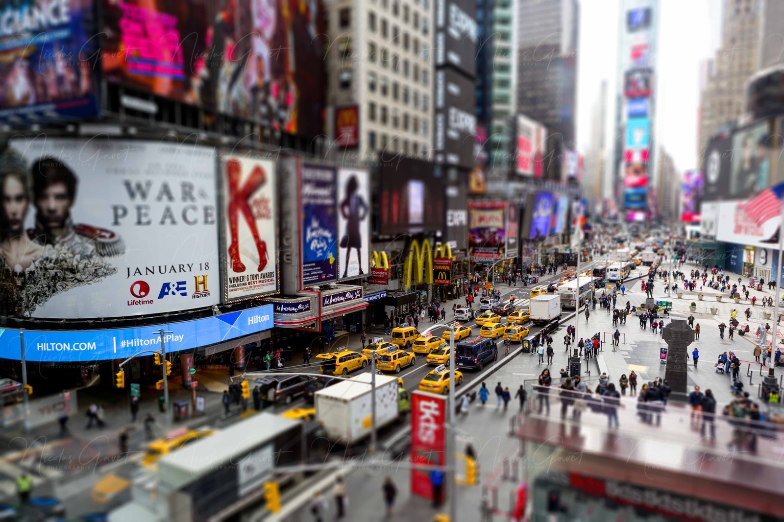 ILLUSTRATION - New York - Manhattan - Times Square - 5 fevrier 2016