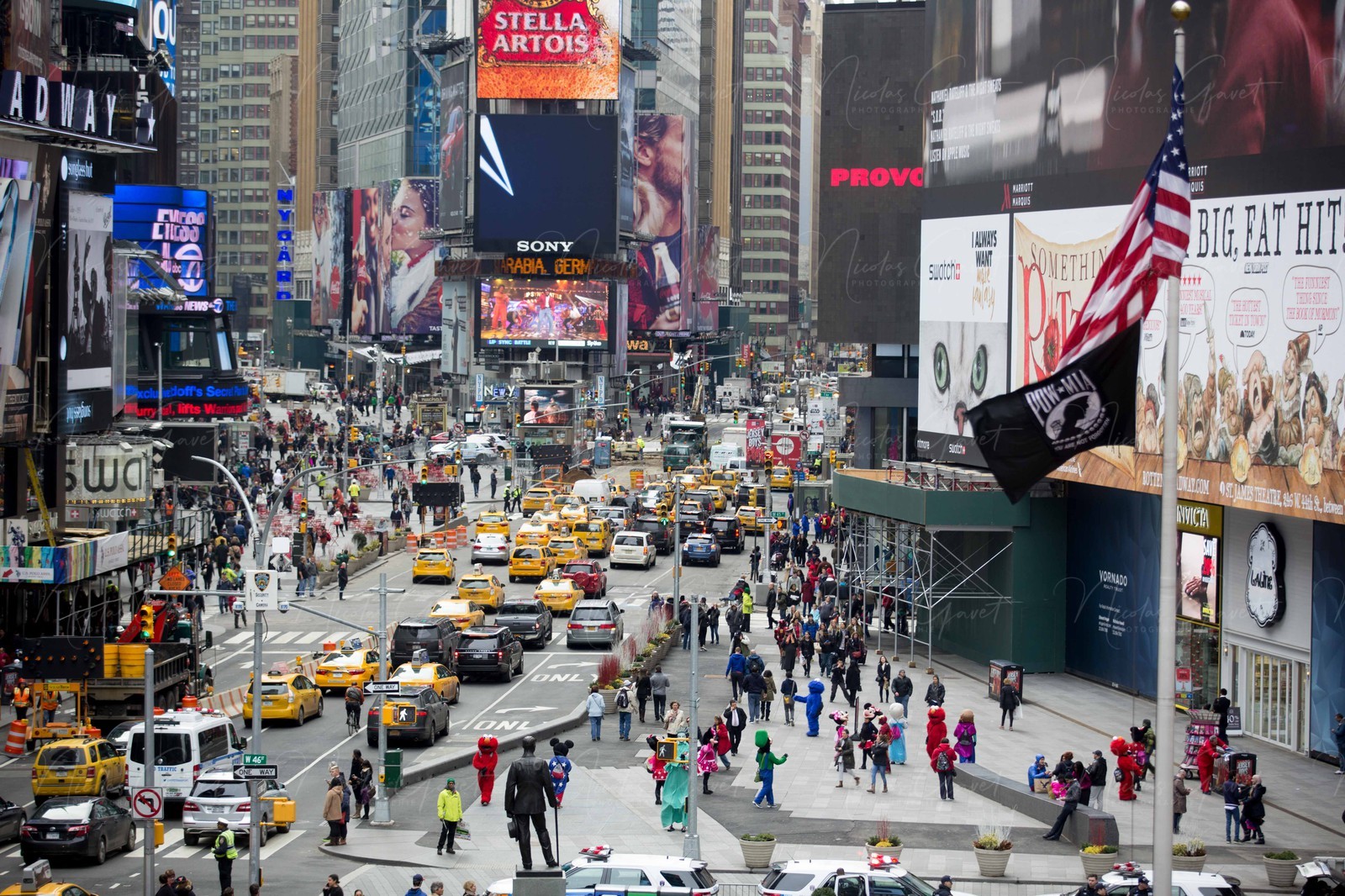 ILLUSTRATION - New York - Manhattan - Times Square - 5 fevrier 2016