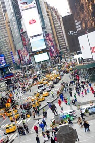 ILLUSTRATION - New York - Manhattan - Times Square - 5 fevrier 2016