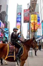 ILLUSTRATION - New York - Manhattan - Times Square - 5 fevrier 2016