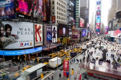 ILLUSTRATION - New York - Manhattan - Times Square - 5 fevrier 2016